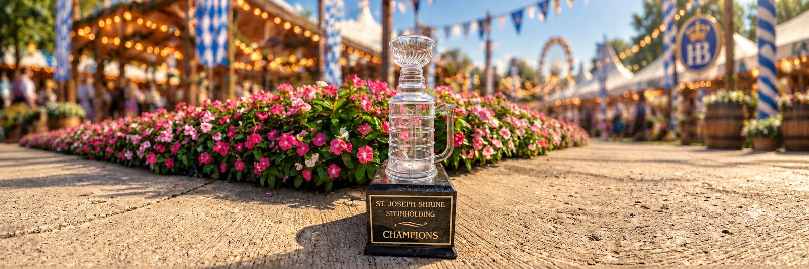 Steinly Cup champions trophy at Oktoberfest