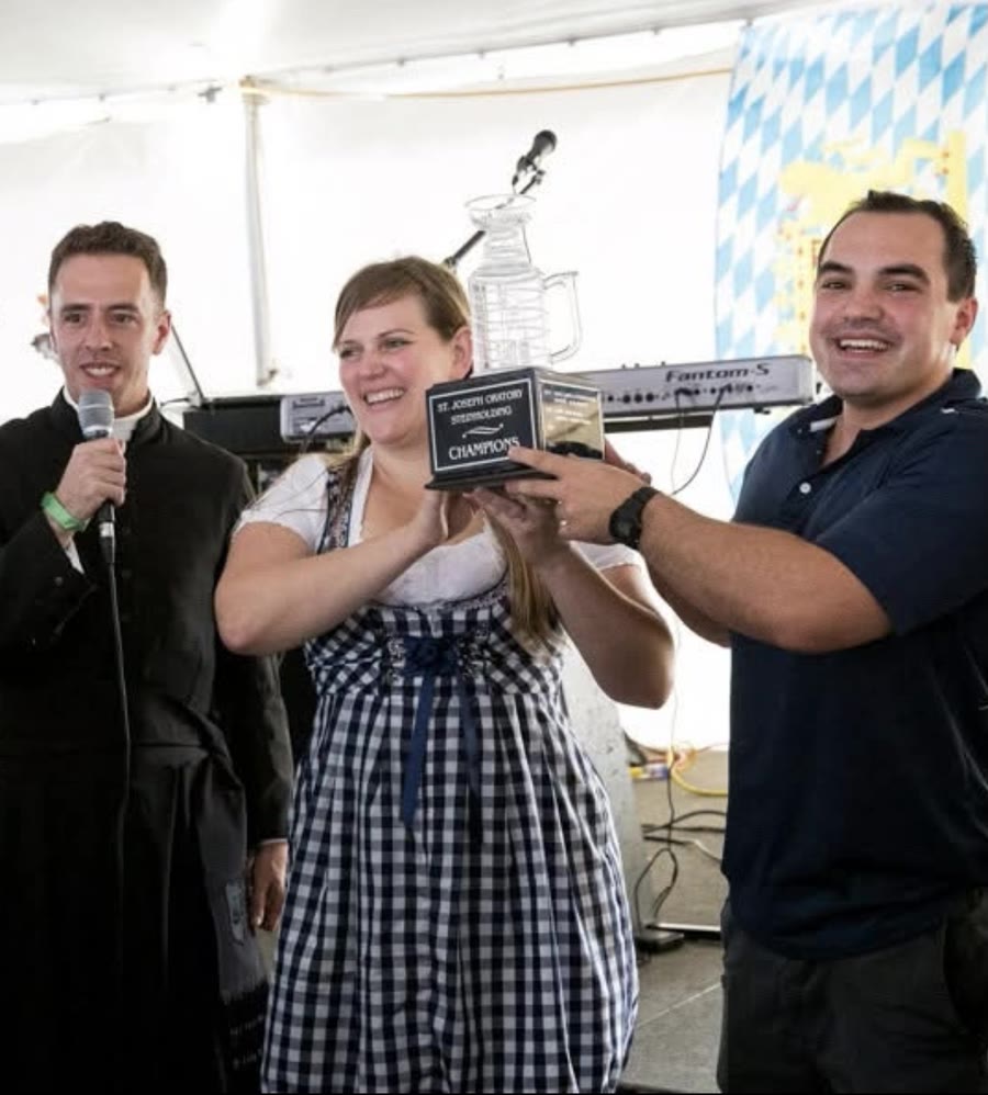 Canon Stein with Rose Crampton and Johnmarco Venditti and the Steinly Cup. (2019)